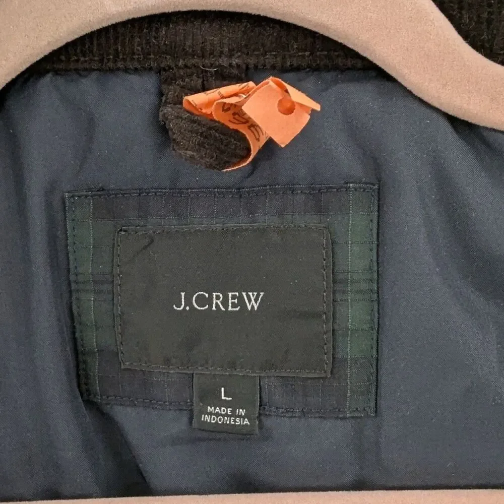 J. Crew Highland Skye Sz Large Ripstop Primaloft Hunting Jacket Navy Blue Mens
